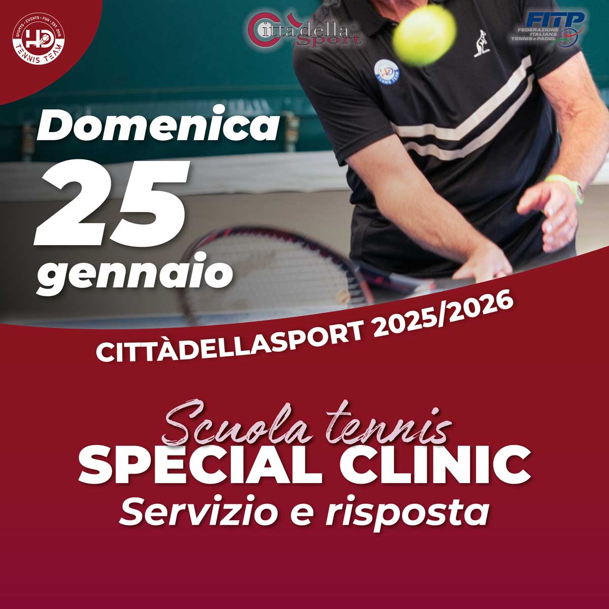 Special Clinic HD Tennis Team: Servizio e risposta