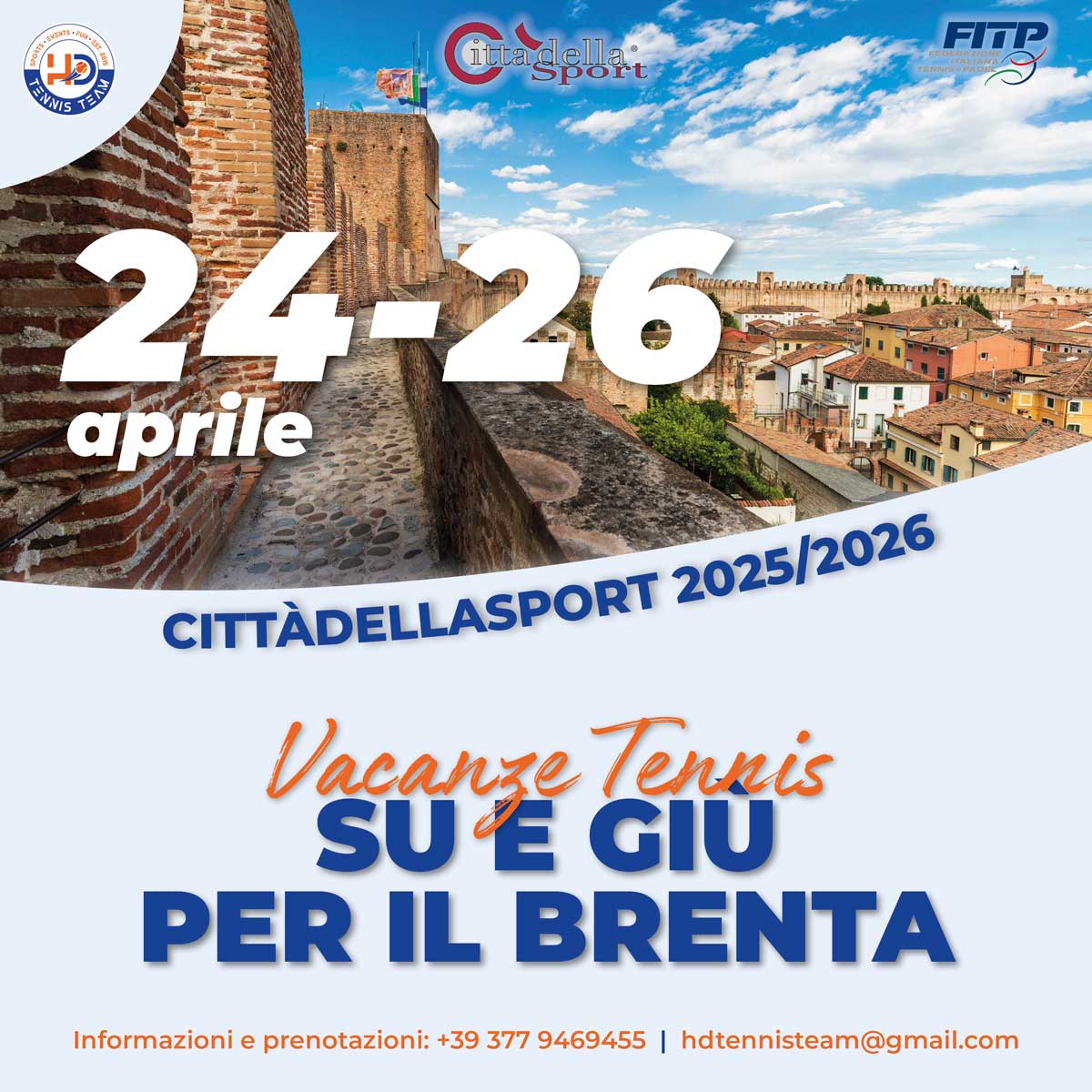 Vacanza Tennis SU E GIÙ PER IL BRENTA